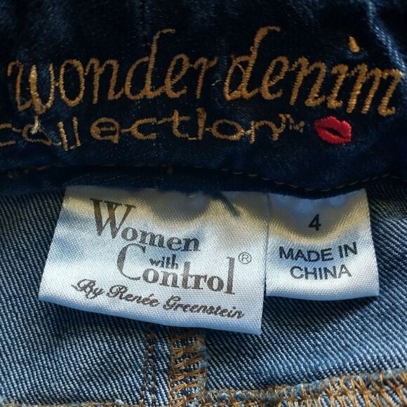 Women With Control Jeans 4 Tummy Control Stretch Wonder Denim Renee Goldstein - Picture 9 of 16